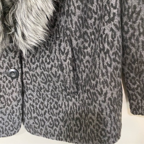 ORIGINAL FRENCHIE leopard fur trim coat - Picture 5 of 10